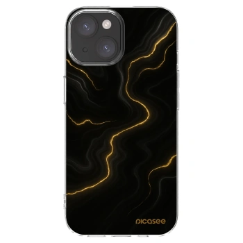 Picasee silikonový průhledný obal pro Apple iPhone 15 - Thunder