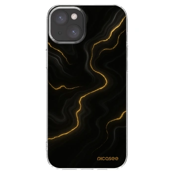 Picasee silikonový průhledný obal pro Apple iPhone 15 Plus - Thunder