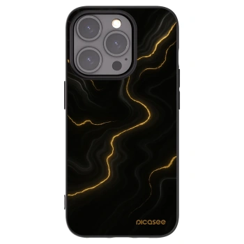 Picasee silikonový černý obal pro Apple iPhone 15 Pro - Thunder