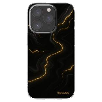 Picasee silikonový průhledný obal pro Apple iPhone 15 Pro - Thunder