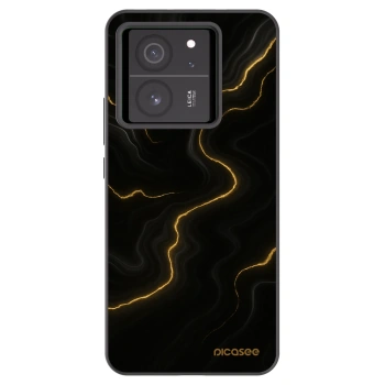 Picasee silikonový černý obal pro Xiaomi 13T - Thunder