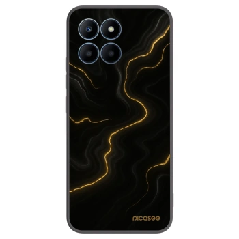 Picasee silikonový černý obal pro Honor 70 Lite - Thunder