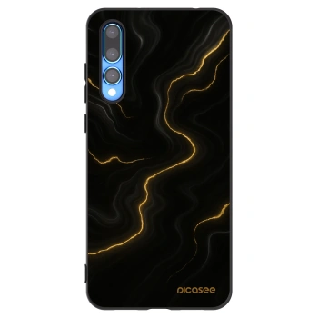 Picasee silikonový černý obal pro Huawei P20 Pro - Thunder