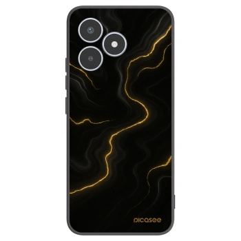 Picasee silikonový černý obal pro Realme C53 - Thunder