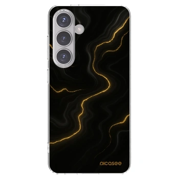 Picasee silikonový průhledný obal pro Samsung Galaxy S24 S921B 5G - Thunder