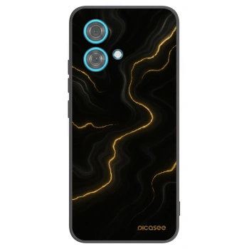 Picasee silikonový černý obal pro Motorola Edge 40 Neo - Thunder