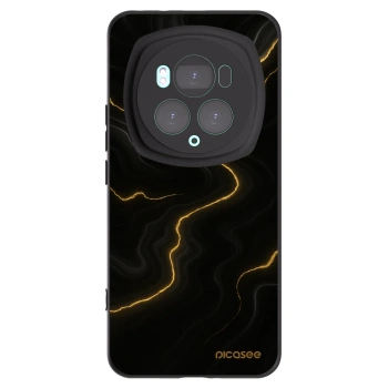 Picasee silikonový černý obal pro Honor Magic6 Pro - Thunder