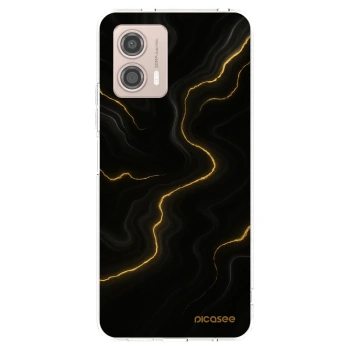 Picasee silikonový průhledný obal pro Motorola Moto G53 5G - Thunder