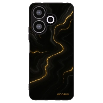 Picasee silikonový černý obal pro Xiaomi Redmi 13 4G - Thunder