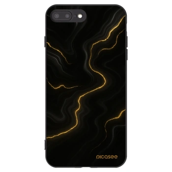 Picasee silikonový černý obal pro Apple iPhone 7 Plus - Thunder