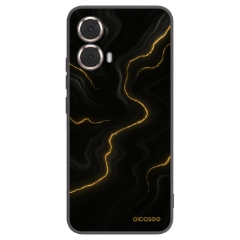 Picasee silikonový černý obal pro Motorola Moto G85 - Thunder