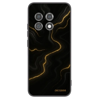 Picasee silikonový černý obal pro OnePlus 11 5G - Thunder