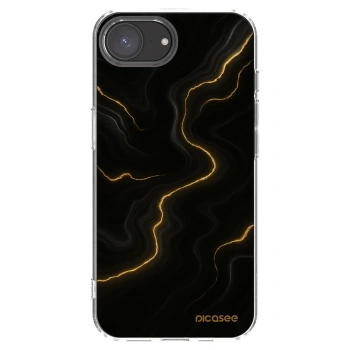 Picasee silikonový průhledný obal pro Apple iPhone 16e - Thunder