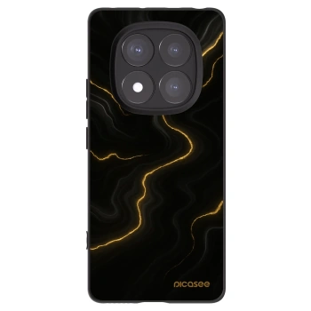 Picasee silikonový černý obal pro Xiaomi Redmi Note 14 Pro 5G - Thunder