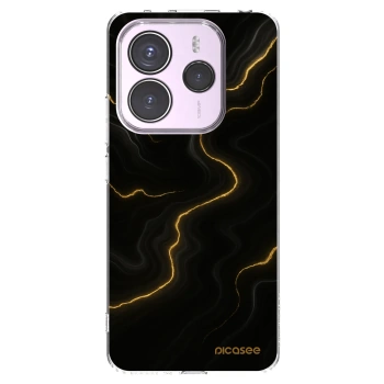 Picasee silikonový průhledný obal pro Xiaomi Redmi Note 14 5G - Thunder
