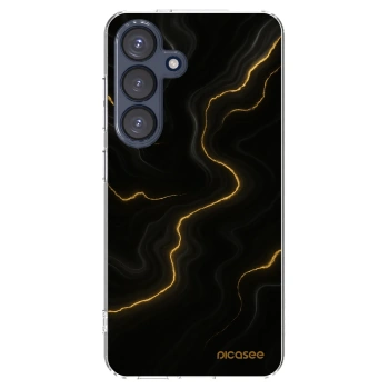 Picasee silikonový průhledný obal pro Samsung Galaxy S25 5G - Thunder