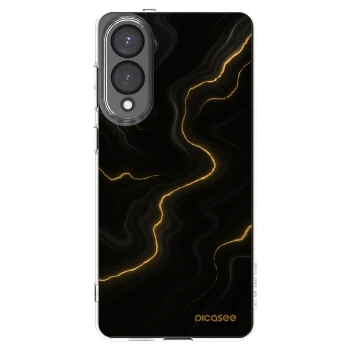 Picasee silikonový průhledný obal pro Samsung Galaxy S25 Edge 5G - Thunder