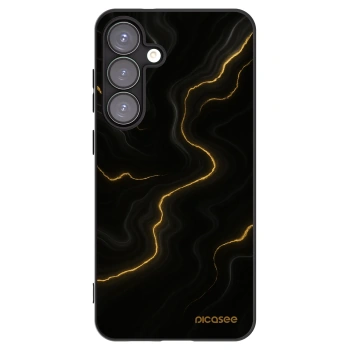 Picasee silikonový černý obal pro Samsung Galaxy S25+ 5G - Thunder