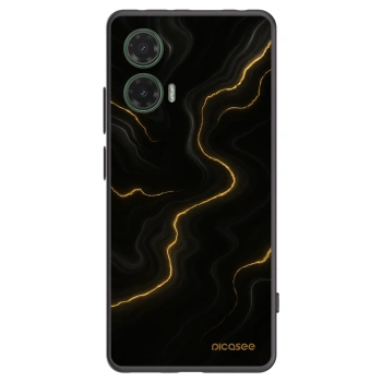Picasee silikonový černý obal pro Motorola Moto G35 5G - Thunder
