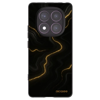 Picasee silikonový černý obal pro Xiaomi Redmi Note 14 Pro 4G - Thunder