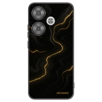 Picasee silikonový černý obal pro Xiaomi Poco F6 - Thunder