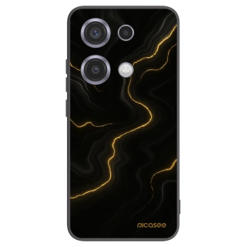 Picasee silikonový černý obal pro Xiaomi Redmi Note 14S - Thunder