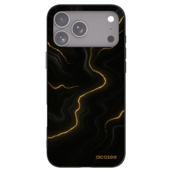 Picasee silikonový černý obal pro Apple iPhone 17 Pro Max - Thunder