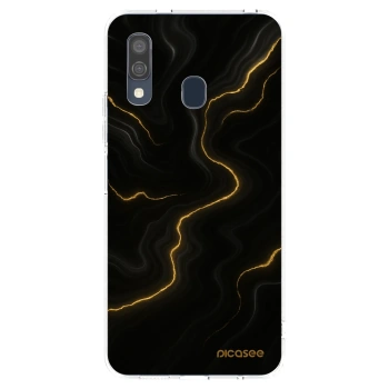 Picasee silikonový průhledný obal pro Samsung Galaxy A40 A405F - Thunder