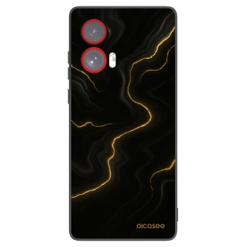 Picasee silikonový černý obal pro Motorola Edge 50 Fusion - Thunder