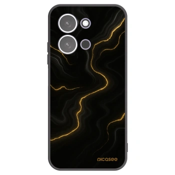 Picasee silikonový černý obal pro Xiaomi Redmi 15C 5G - Thunder