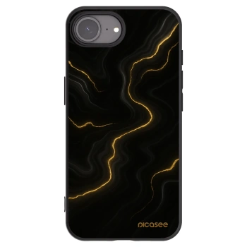 Picasee silikonový černý obal pro Apple iPhone 17e - Thunder