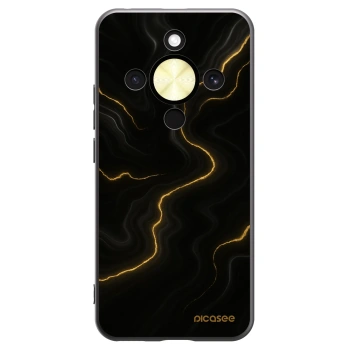 Picasee silikonový černý obal pro Honor Magic8 Lite 5G - Thunder