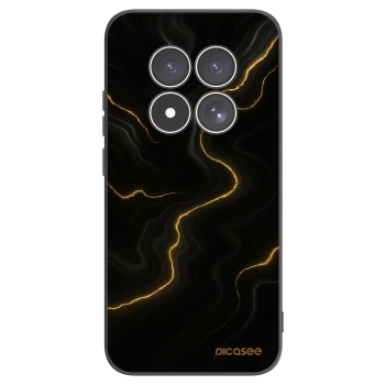 Picasee silikonový černý obal pro Xiaomi Redmi Note 15 Pro 5G - Thunder