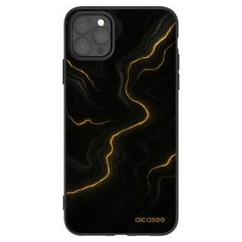 Picasee silikonový černý obal pro Apple iPhone 11 Pro Max - Thunder