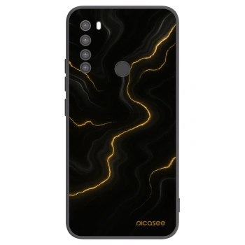 Picasee silikonový černý obal pro Xiaomi Redmi Note 8 - Thunder