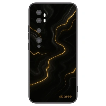 Picasee silikonový černý obal pro Xiaomi Mi Note 10 (Pro) - Thunder