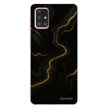 Picasee silikonový průhledný obal pro Samsung Galaxy A71 A715F - Thunder