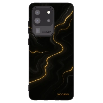 Picasee silikonový černý obal pro Samsung Galaxy S20 Ultra 5G G988F - Thunder