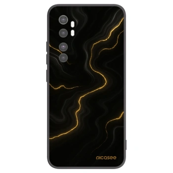 Picasee silikonový černý obal pro Xiaomi Mi Note 10 Lite - Thunder