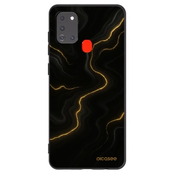 Picasee silikonový černý obal pro Samsung Galaxy A21s - Thunder