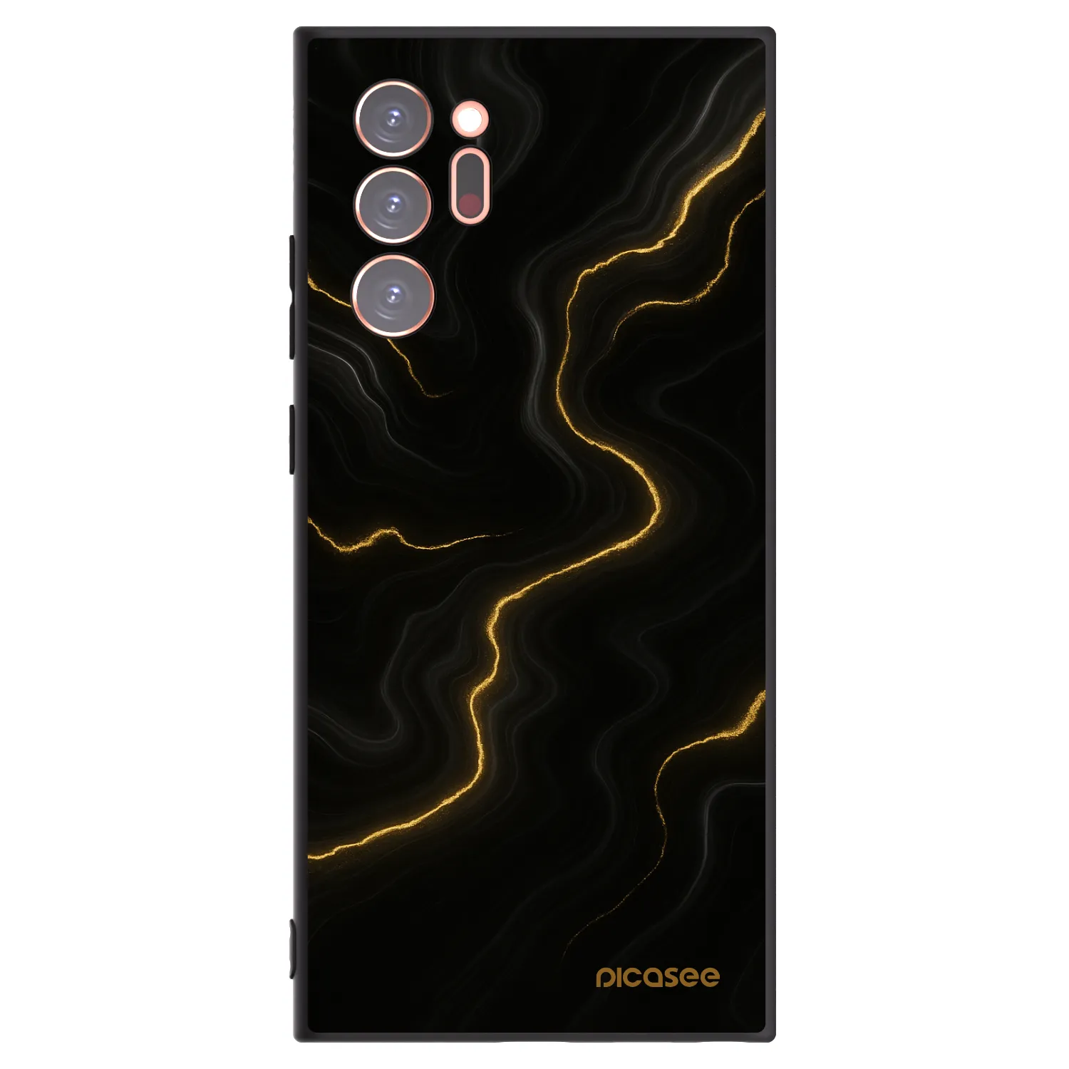 Picasee silikonový černý obal pro Samsung Galaxy Note 20 Ultra - Thunder