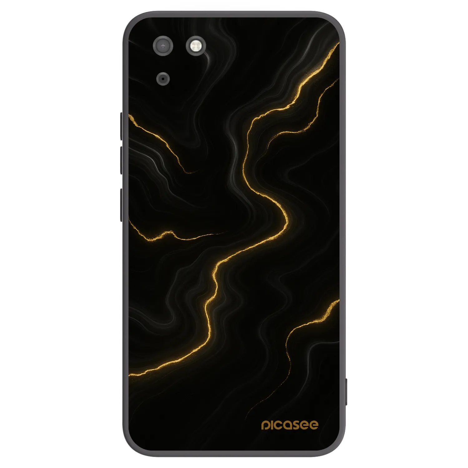 Picasee silikonový černý obal pro Huawei Y5P - Thunder