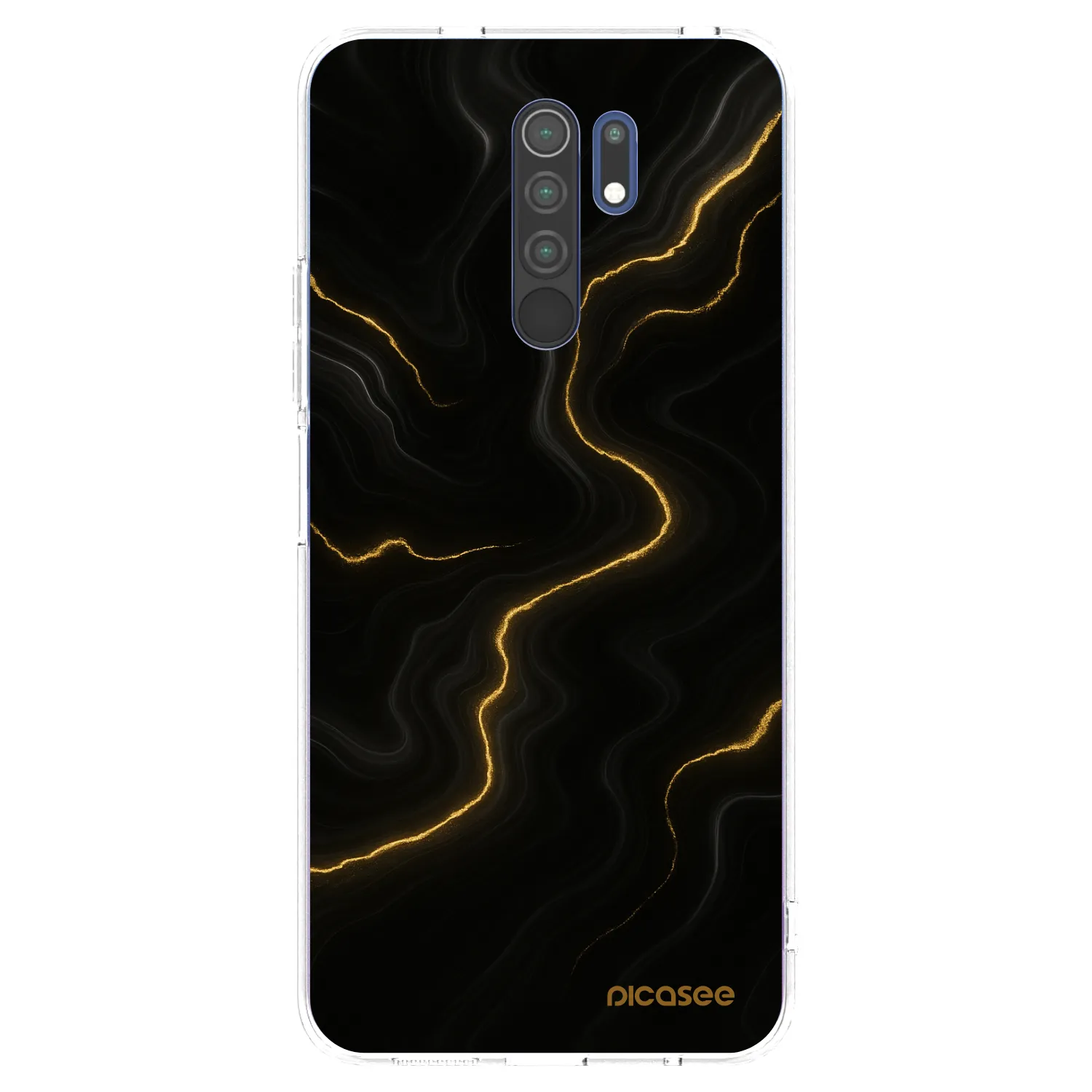 Picasee silikonový průhledný obal pro Xiaomi Redmi 9 - Thunder