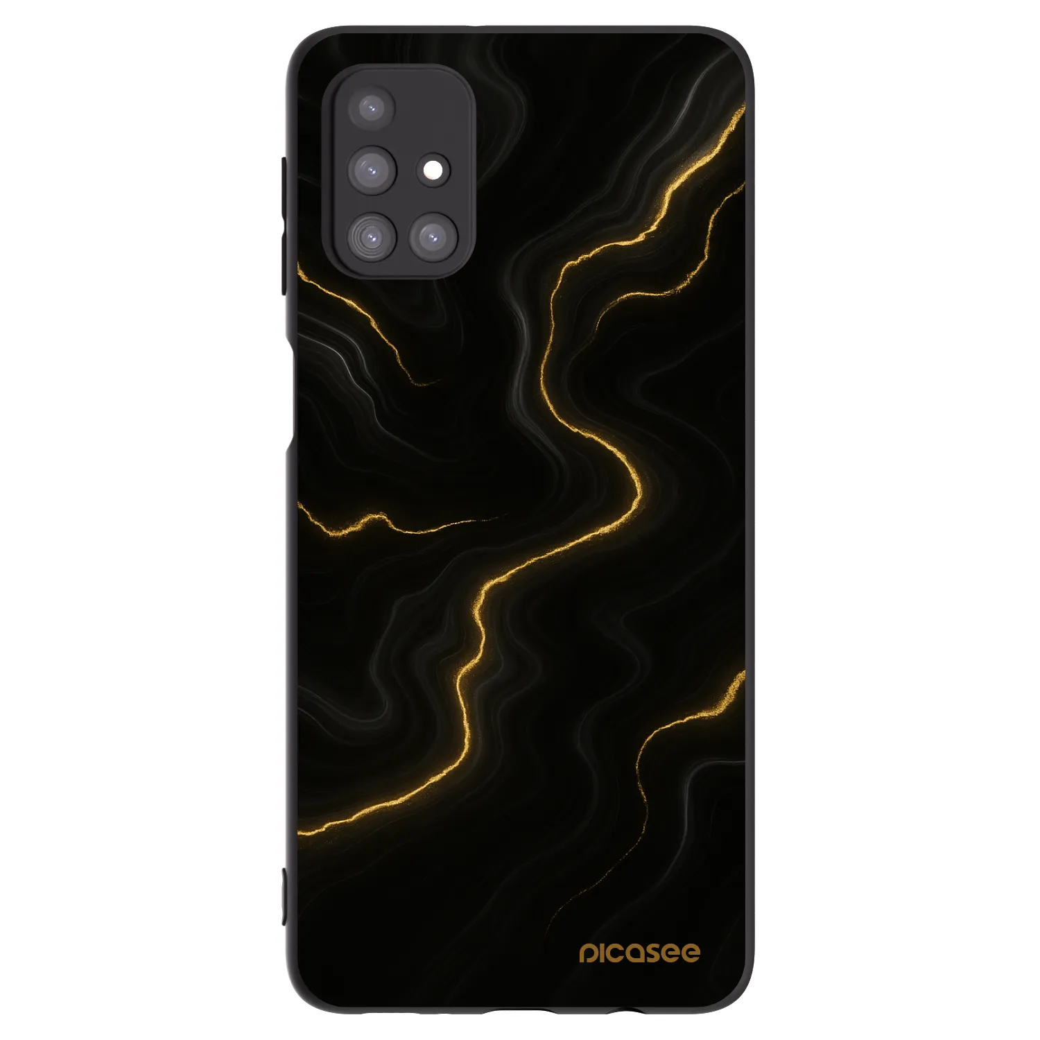 Picasee silikonový černý obal pro Samsung Galaxy M31s - Thunder