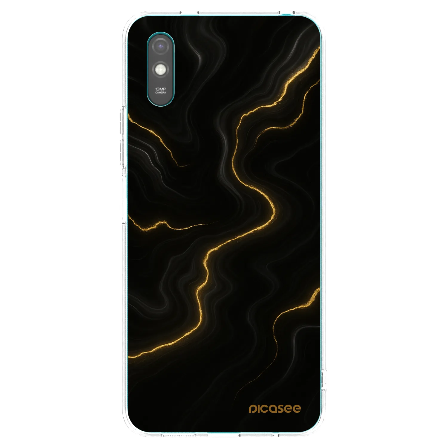 Picasee silikonový průhledný obal pro Xiaomi Redmi 9A - Thunder
