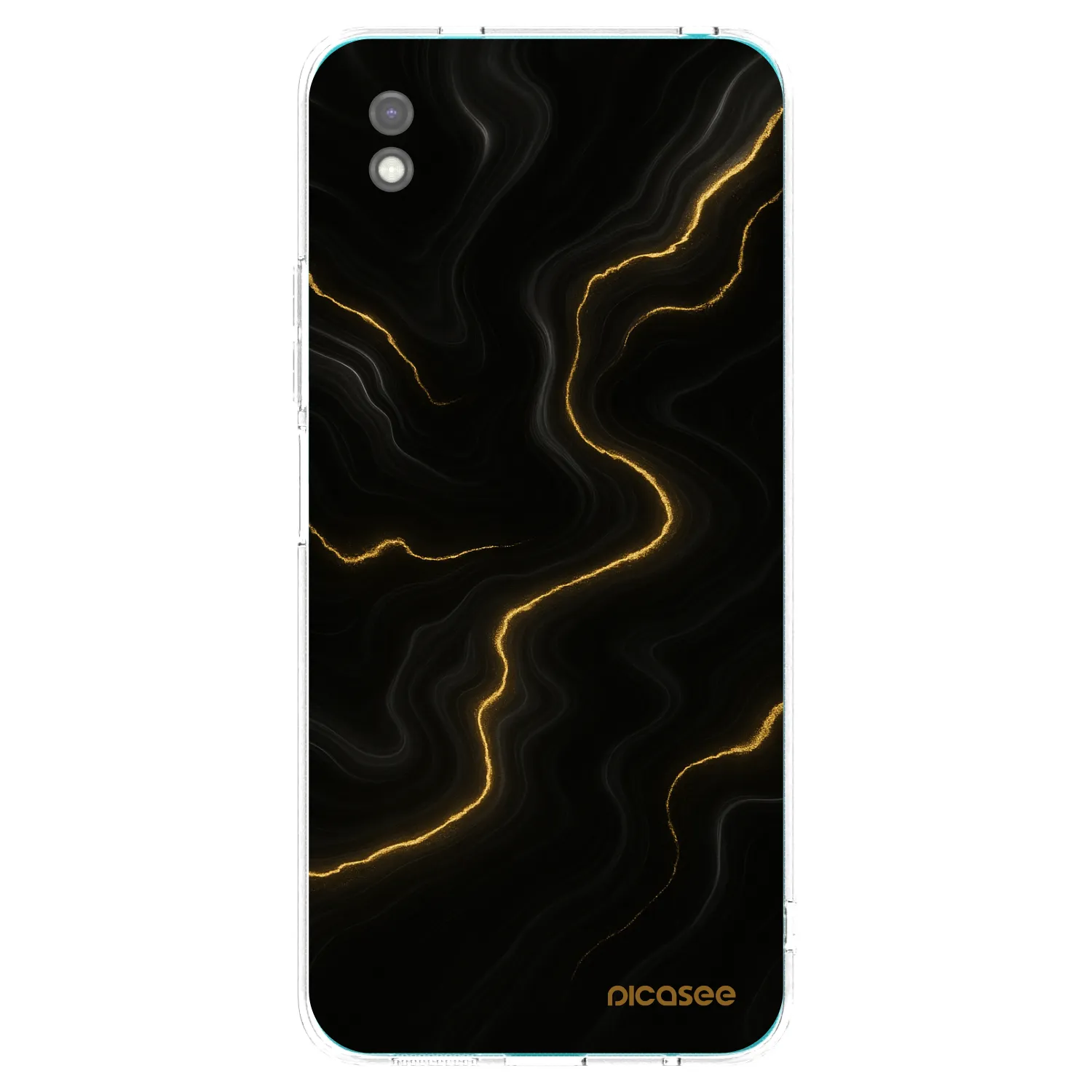 Picasee silikonový černý obal pro Xiaomi Redmi 9A - Thunder