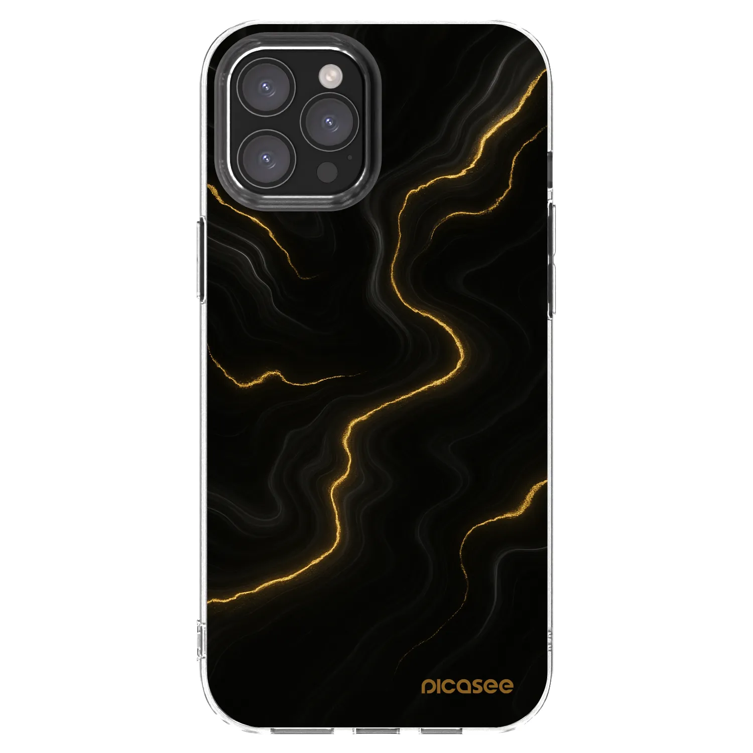 Picasee silikonový průhledný obal pro Apple iPhone 12 Pro Max - Thunder