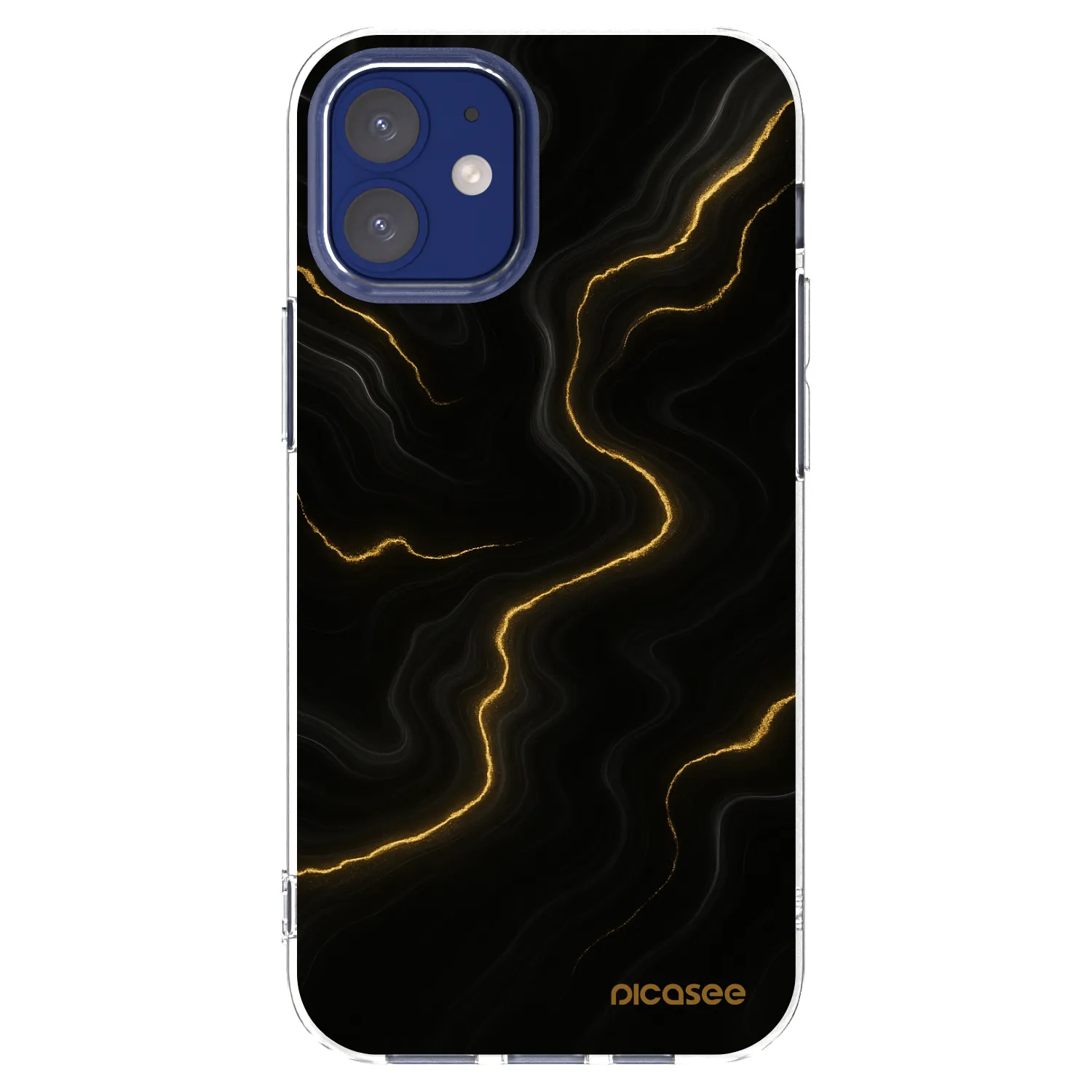 Picasee silikonový průhledný obal pro Apple iPhone 12 mini - Thunder