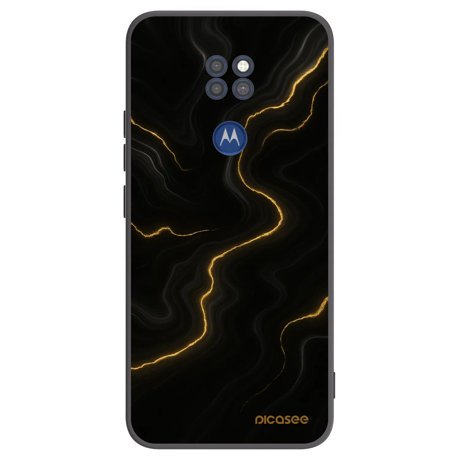 Picasee silikonový černý obal pro Motorola Moto G9 Play - Thunder