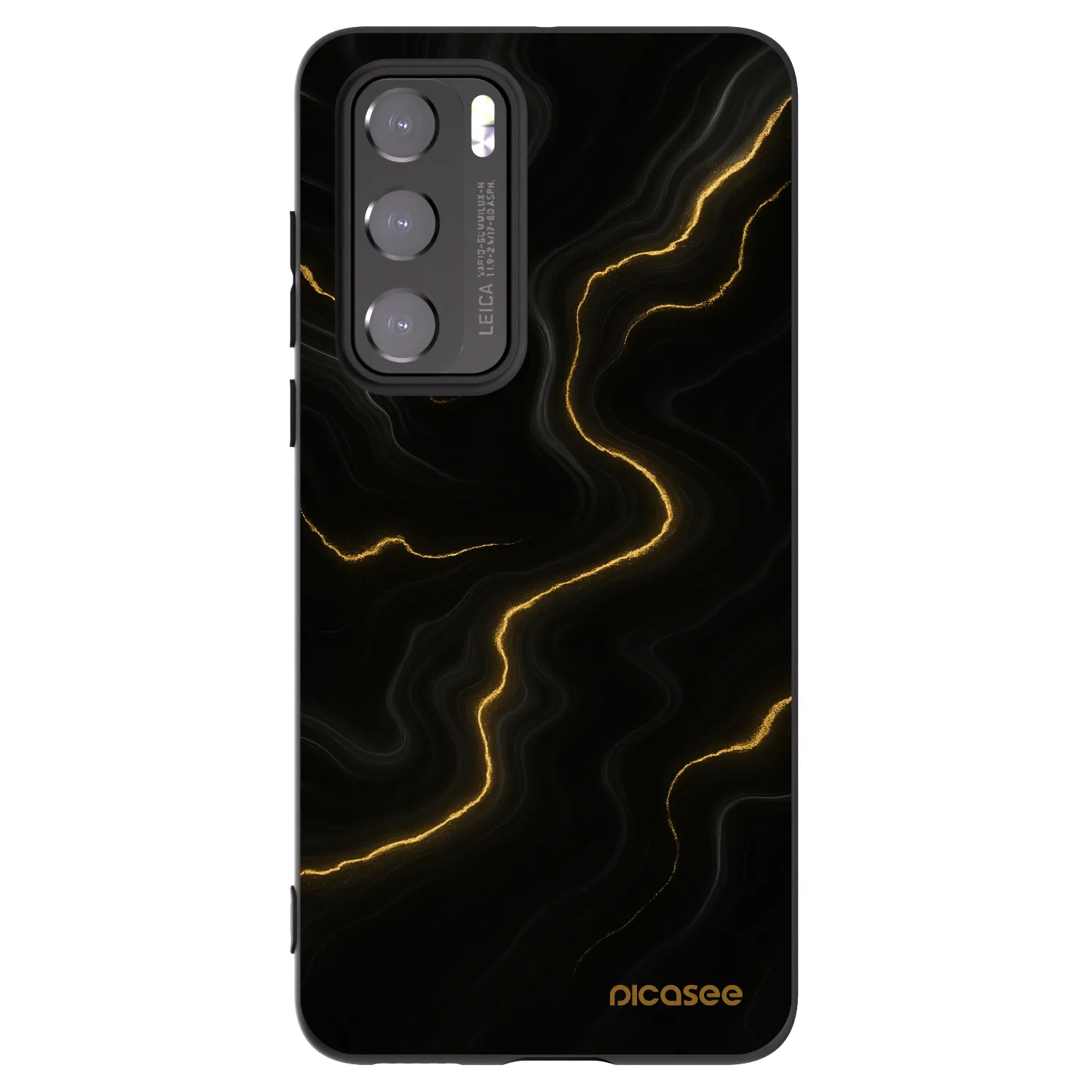 Picasee silikonový černý obal pro Huawei P40 - Thunder
